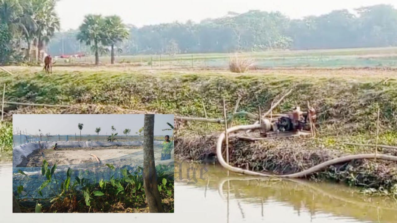 কাশিয়ানীতে ড্রেজার সিন্ডিকেটের বালু লুটে কৃষিজমি বিপর্যয়ে